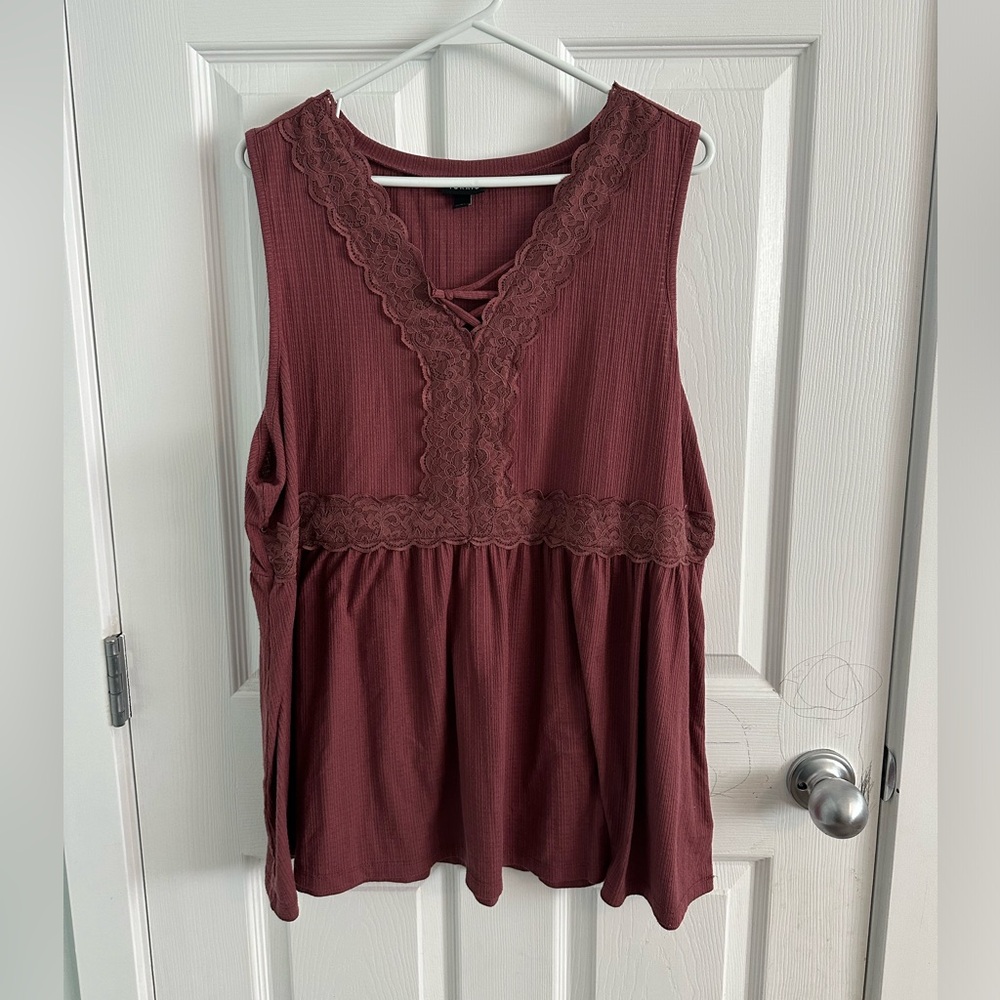 Torrid Wine colored tank top